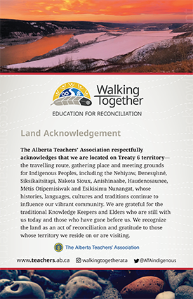 Thumbnail of poster with Treaty 6 land acknowledgement